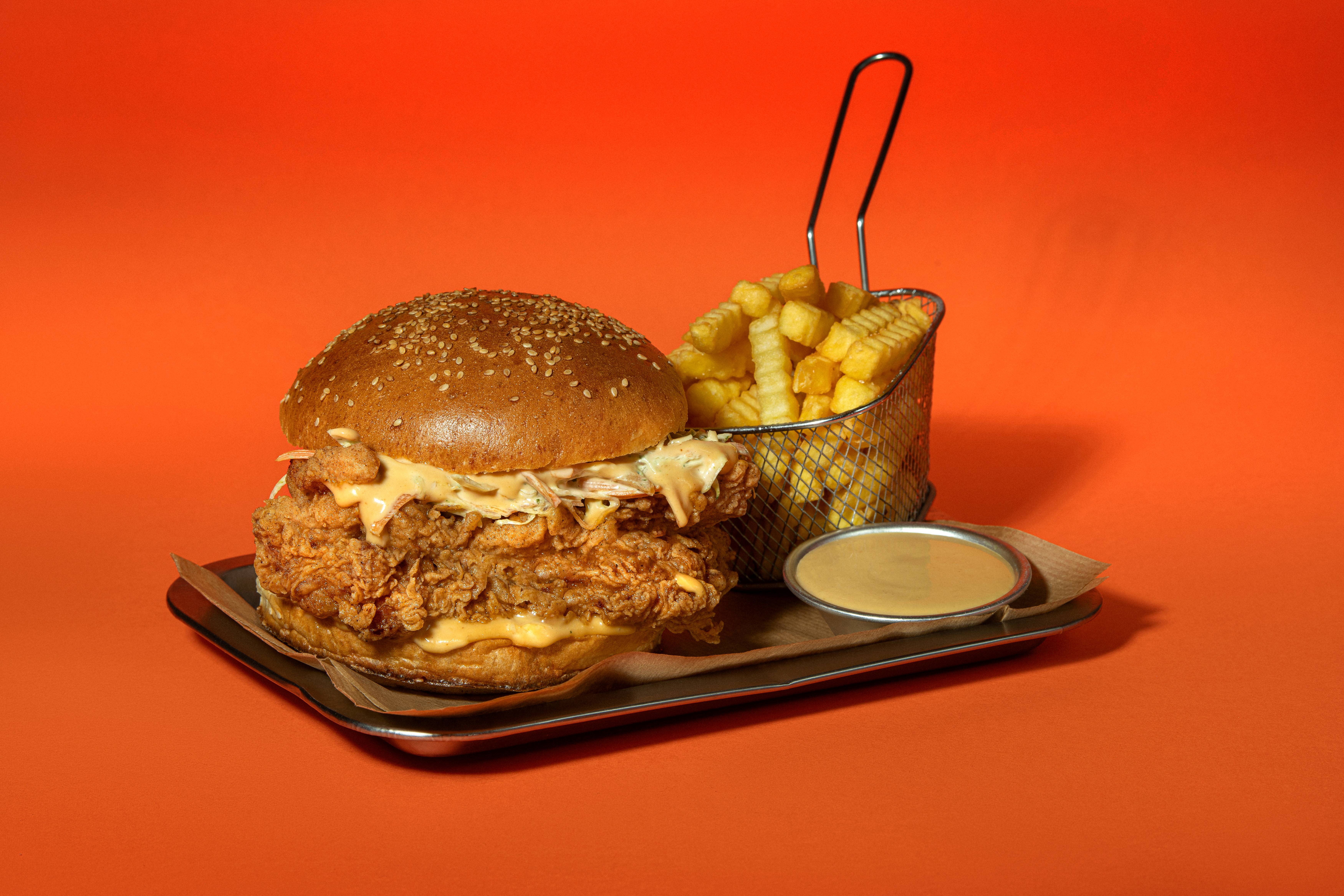 ტკბილი მდოგვის ბურგერის კომბო