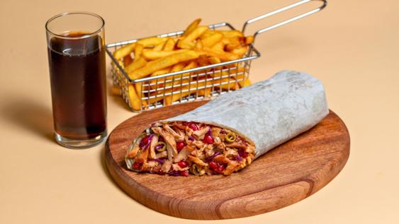 S - კომბო - კლასიკური შაურმა (ღორი)